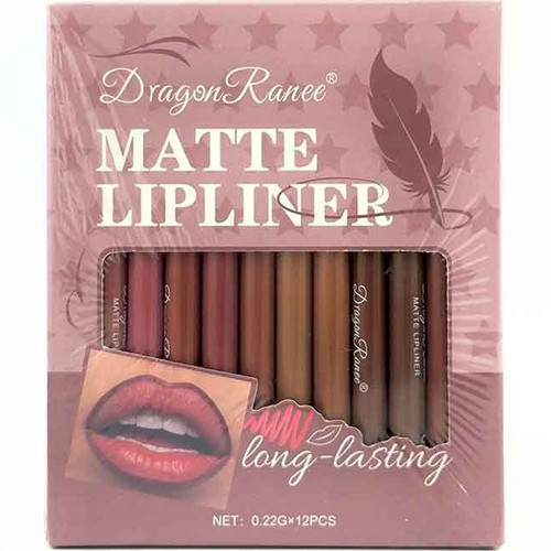 پک ۱۲ عددی خط لب پیچی دراگون رنگ های نود و پاییزی