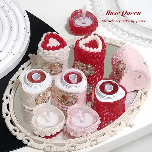 رژلب کیک توت فرنگی دوپ فلاورنوز hues queen