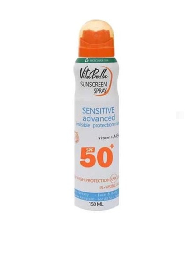 اسپری ضد افتاب spf50 برند ویتابلا-- مخصوص بدن جلوگیری از افتاب سوختگی